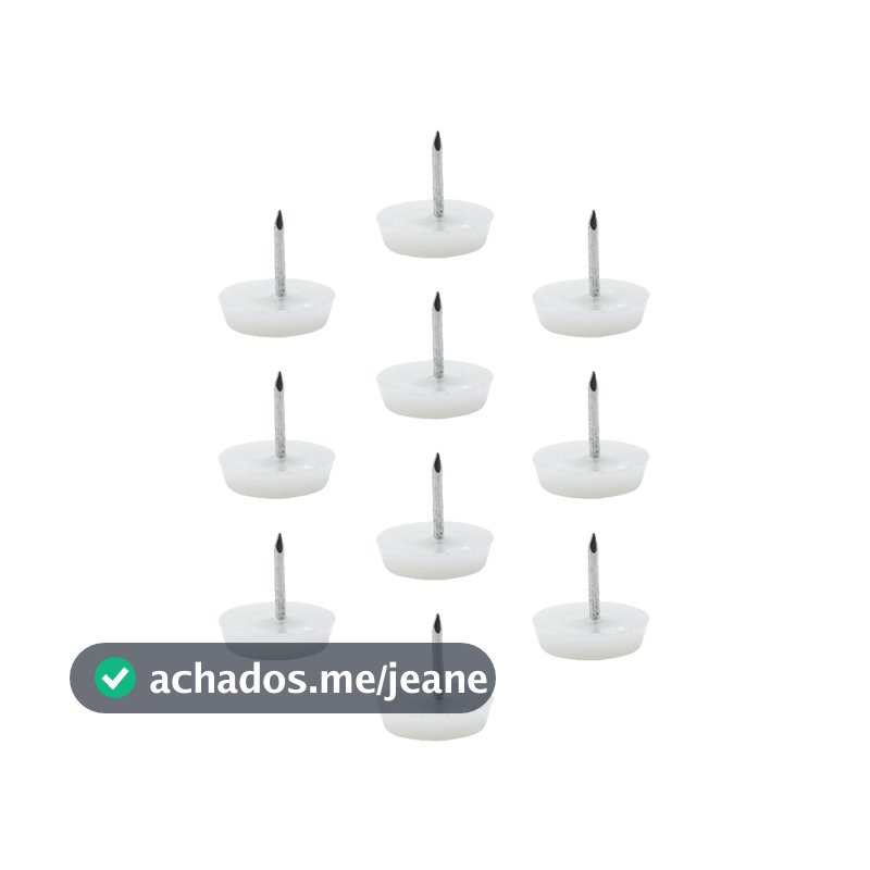 24 Sapata Prego Pe Deslizante 18mm Pe De Moveis Mesa Cadeira