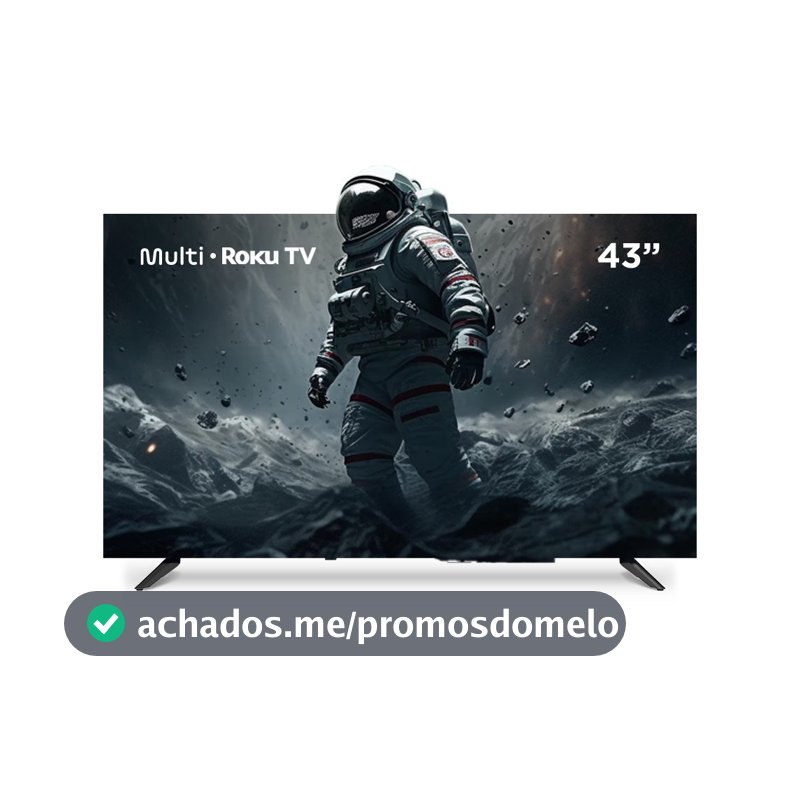 Smart TV DLED 43 FHD Multi Roku 3HDMI 2USB Wi-Fi - TL082E