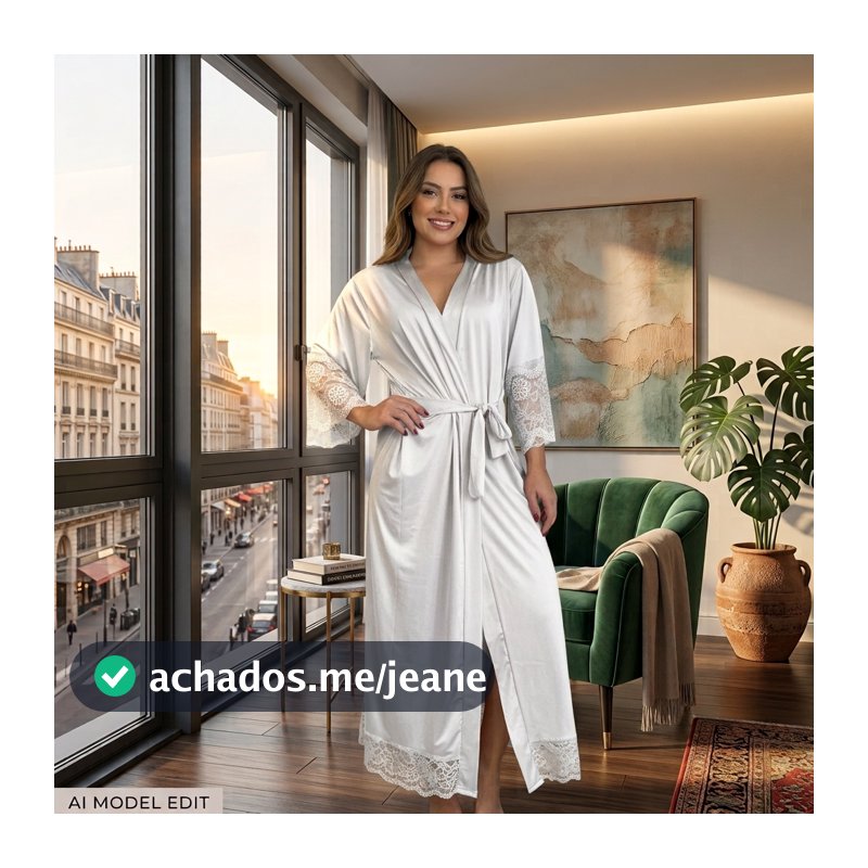 Robe Feminina Lingerie Kit Perfeito para mais conforto e elegância tecido leve e confortável