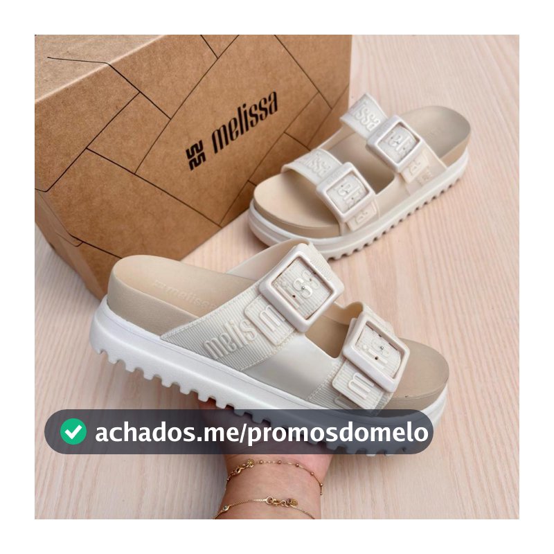 Sandália Birken Feminino Melissa M-lover Platform Original Ajustável Confortável