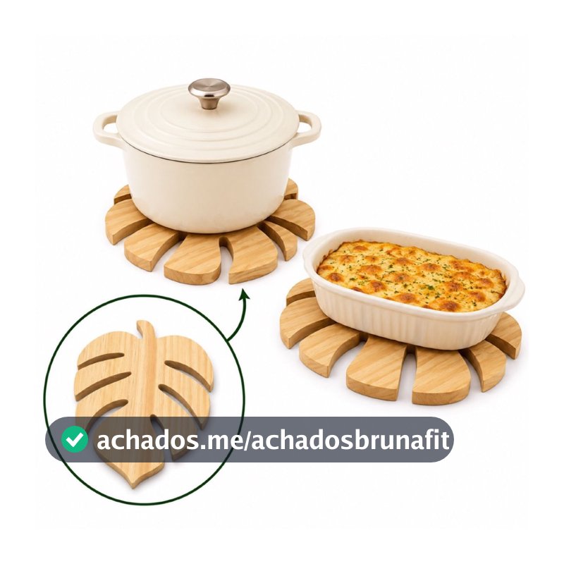kit Descanso panela travessa quente mesa posta de cozinha natal