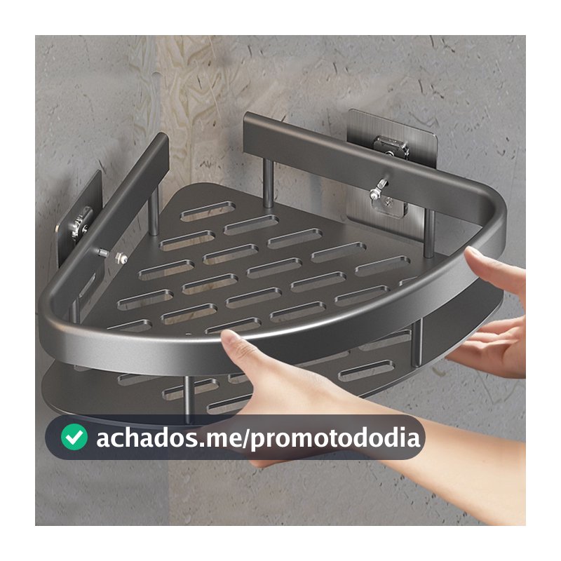 Suporte De Shampoo Prateleiras De Banheiro Sem Furo - Space Aluminium Alta qualidade