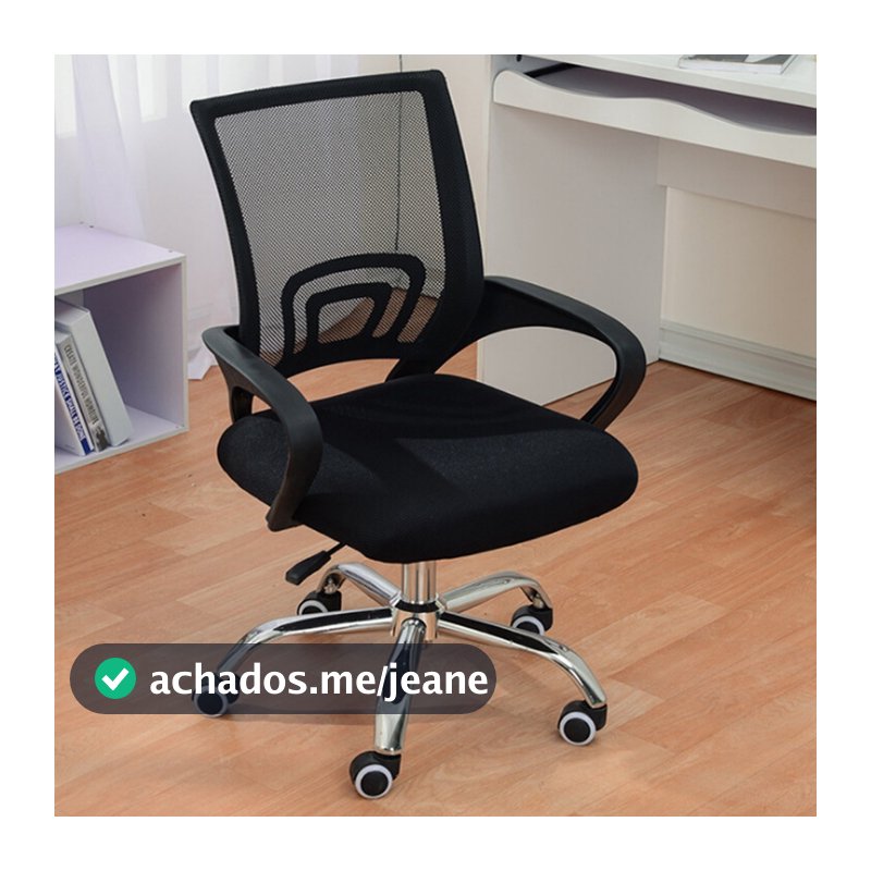 Cadeira Ergonômica Escritório Diretor com Rodízios, Tela Mesh e Base Giratória Ajustável