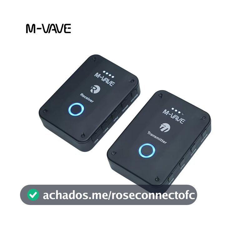 Monitor de fone de ouvido sem fio M-vave WP-9 Receptor transmissor recarregável 2.4G com suporte de volume Função de