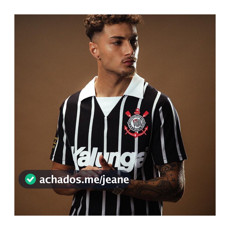 Camisa Polo Retrô Corinthians 1990 Kalunga Masculina Oficial