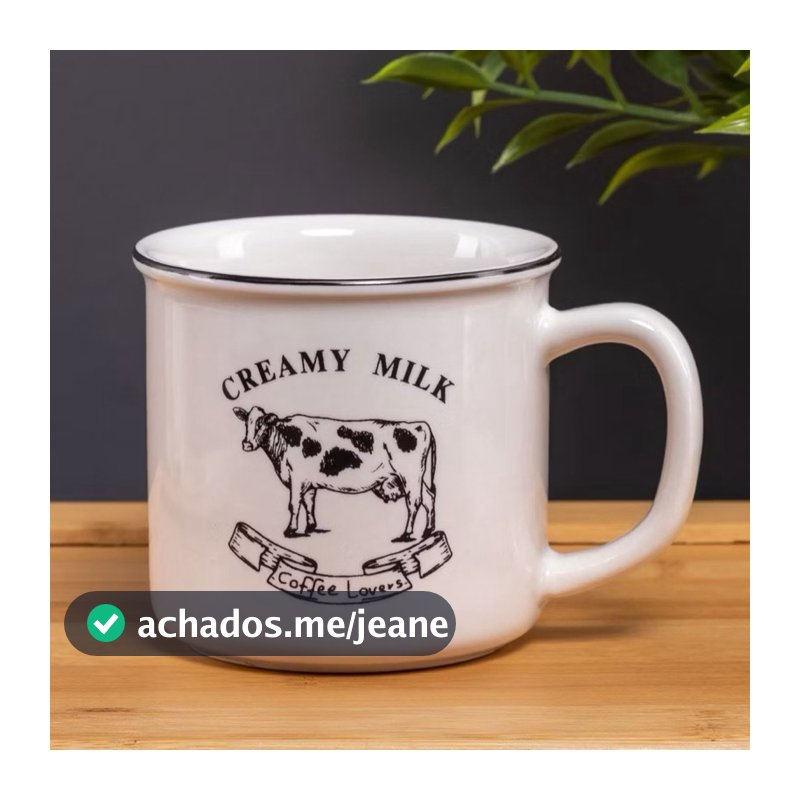 Caneca Porcelana Creamy Milk 260ml Lyor - Farm House