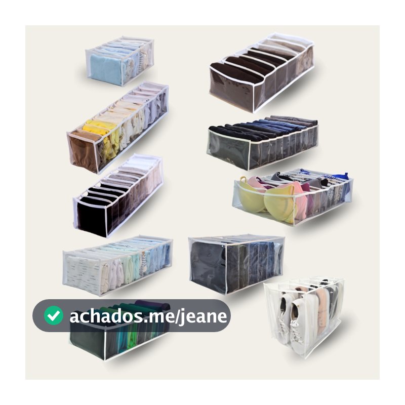 Colmeia Organizadora de Gavetas para roupas, camisetas, calças, toalhas, blusinhas - P, PP, M, G, GG e XG - Casa e Ordem