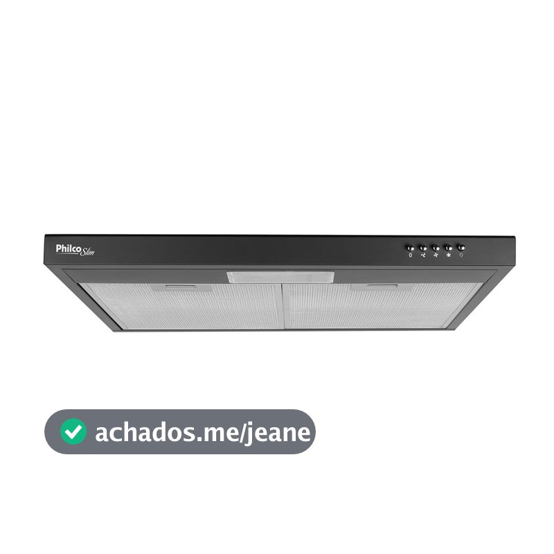 Depurador e Exaustor Philco PDR60P Slim 60cm 3 velocidades Preto