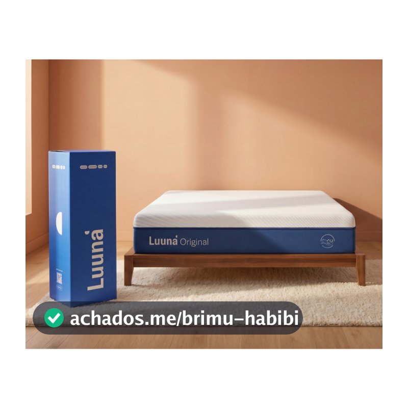 Colchão Casal Luuna Original, Espuma 24cm com Bloqueio de Movimento, 10 Anos de Garantia
