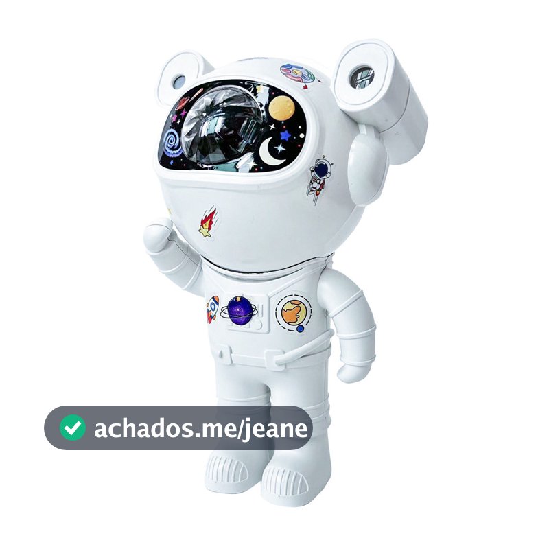 Astronauta Galaxy Projetor Noite Luz Céu Estrelado Estrela com BLUETOOTH  LED com som YB