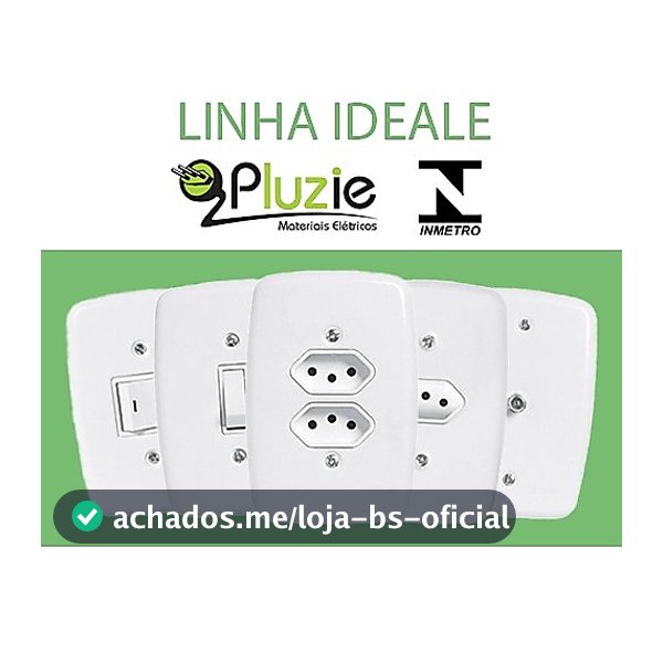 Tomada e interruptor Pluzie linha Ideale 4x2