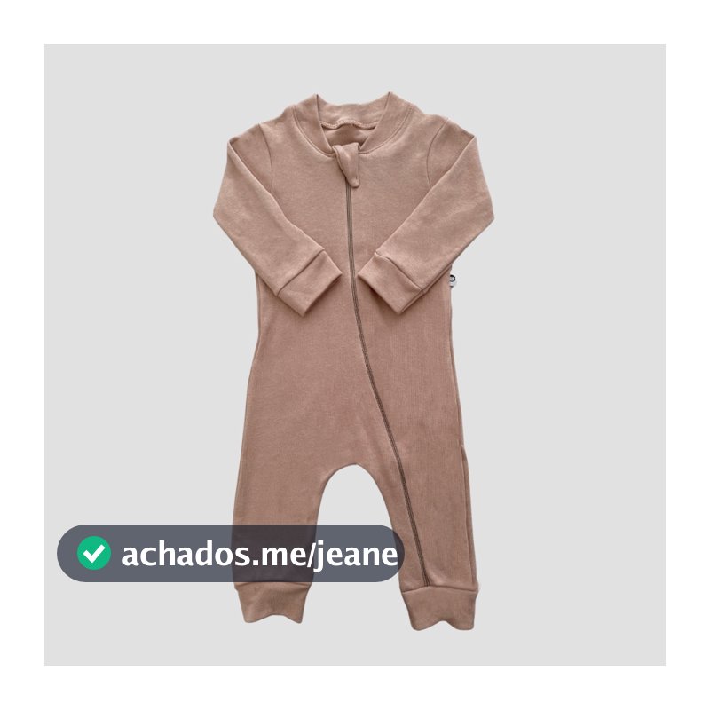Macacão para inverno bebê 100% algodão suedine toque suave 07c5