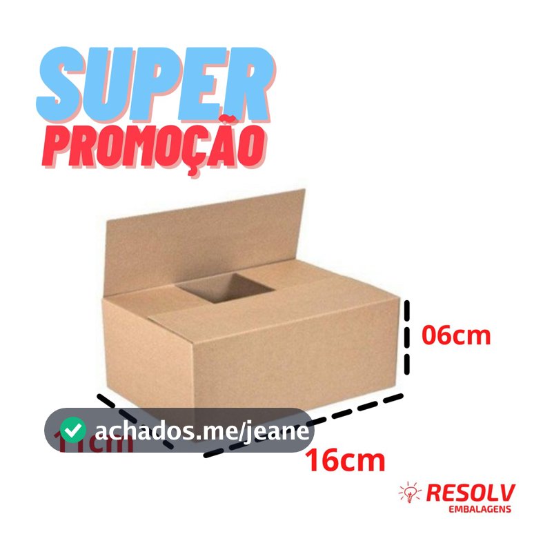 Caixa De Papelão 16X11X05 Padrão Correios Barata Promoção Menor Preço Atacado De Fábrica