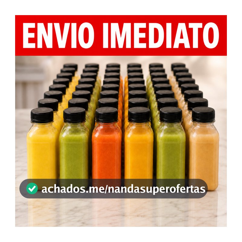 Garrafinhas PET 200ml/300ml/500ml com Tampa Garafa p/ Sucos e Caldo de Cana Direto da Fábrica
