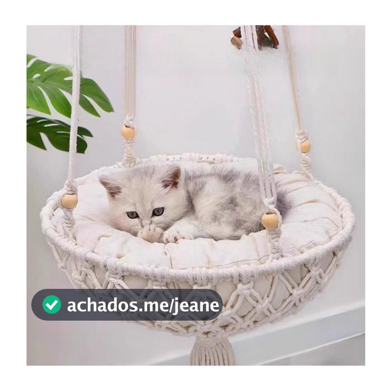 Gato Pendurado Rede - Ninho Suspenso para Gatos | Balanço de Algodão para Pet