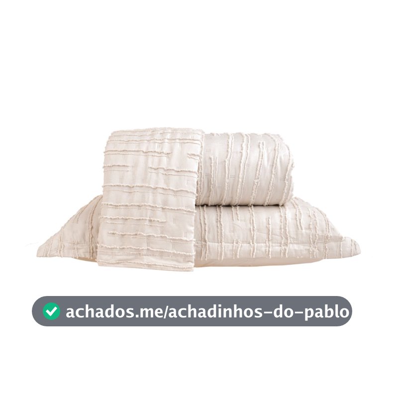Kit Colcha Essence Tessi 3 Peças | Cobre-Leito Matelado Casal Queen King com 2 Porta-Travesseiros
