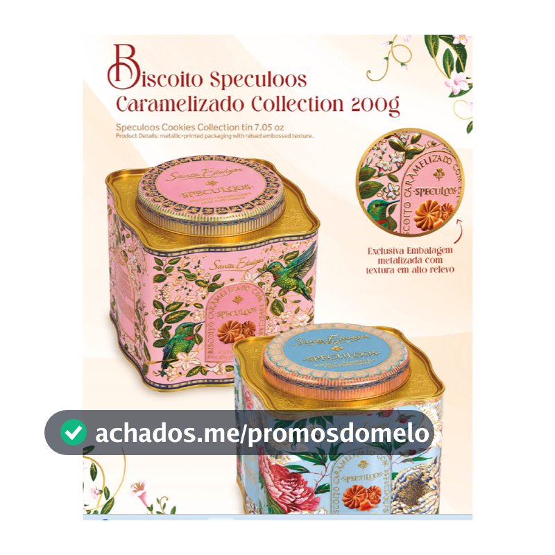Biscoito Speculoos Caramelizado Lata Tea Collection 200g