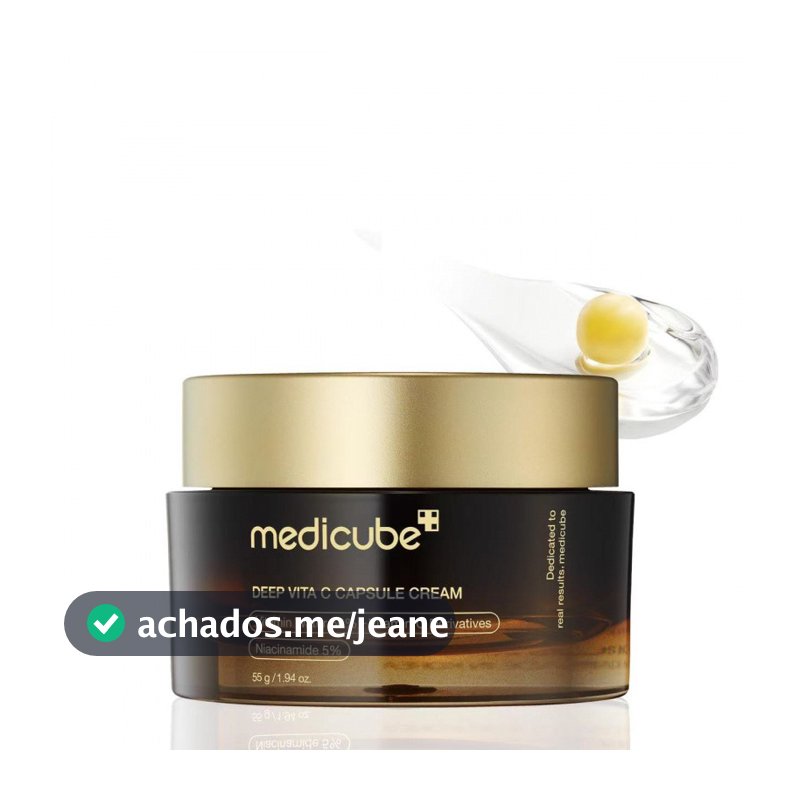 Deep Vita C Cápsula Creme Iluminador Firmador Barreira Da Pele Vitamina Facial Cuidados Faciais 55ml