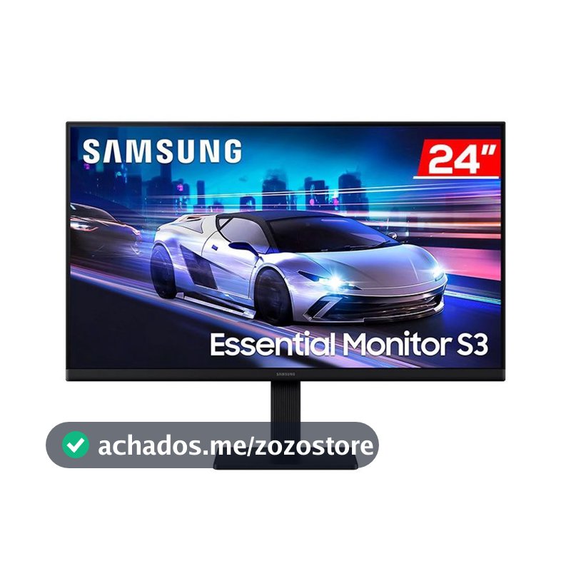 Monitor Samsung 24 Essential S3 FHD IPS 120HZ 5MS, 2 HDMI, Super Fino, 3 Side Boardless, LS24F320GALMZD