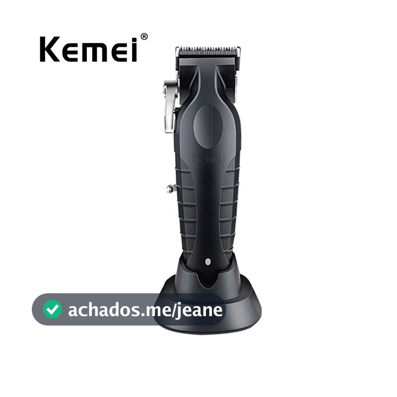 Kemei Máquina De Cortar Cabelo Sem Fio De Precisão Profissional Fade Recarregável De 2500mAh Para Barbearia