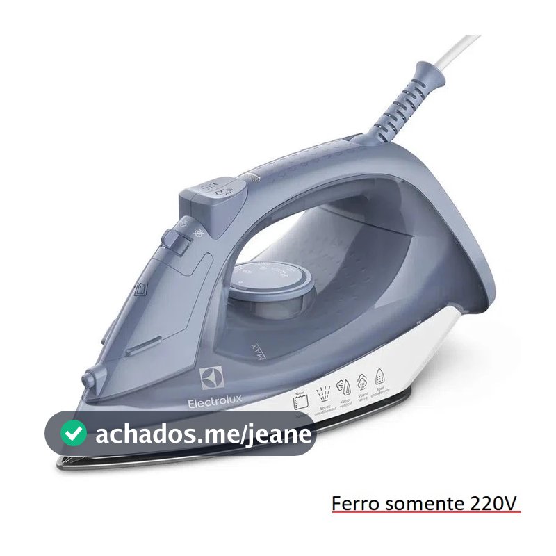 Ferro De Passar A Vapor 220v Esi10 Efficient Electrolux Azul - 220V