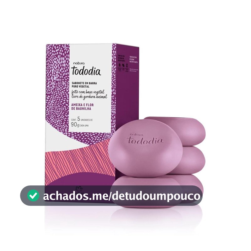 Sabonete em Barra Natura Tododia Ameixa e Baunilha 5un 90g