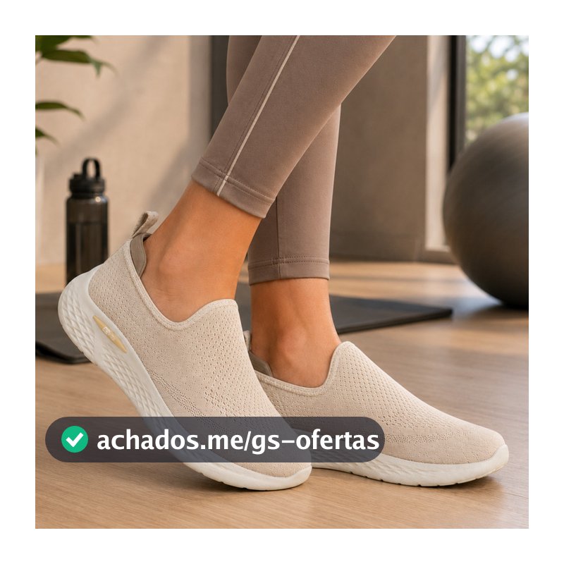 Tênis Feminino Actvitta Academia Slip On Esportivo Calce Fácil Leve
