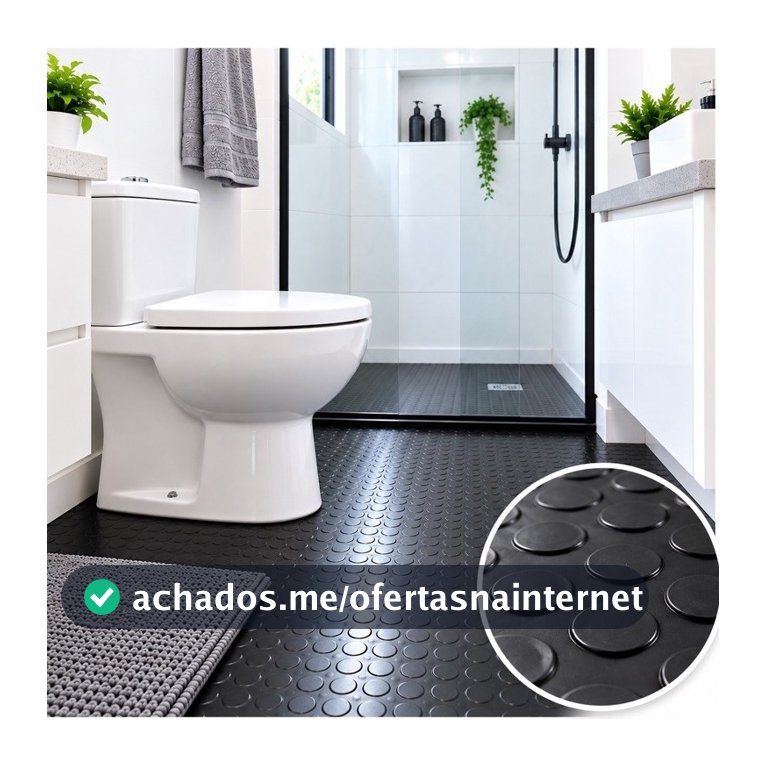 Rolo Piso Moeda Antiderrapante para Box Banheiro Áreas Molhadas
