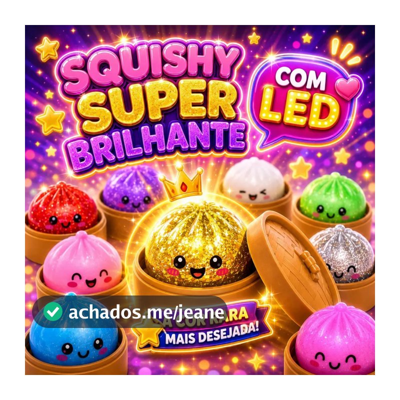 Squishy Dumpling 9CM Caixa Surpresa Colorido com Cestinha Pãozinho Antiestresse Cor Aleatória