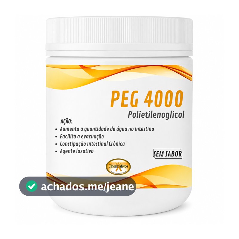 Peg 4000 ( Polietilenoglicol 4000) | 400g com dosador
