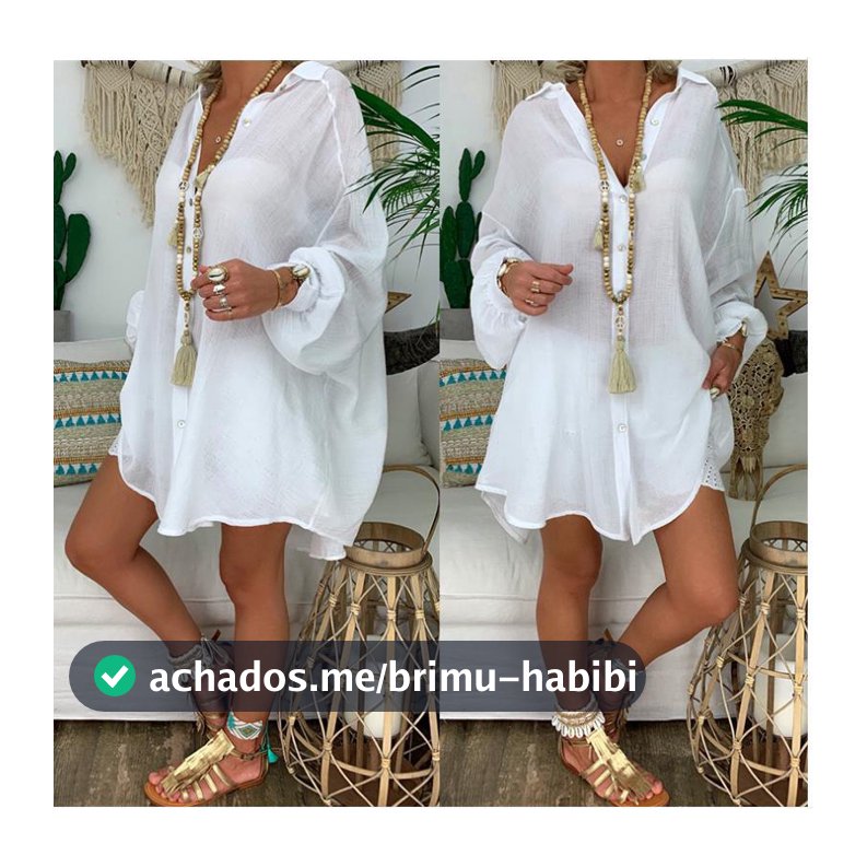 Linho De Algodão Casual Plus Size Camisas Soltas Botão De Manga Longa Tops Longos 2023 Primavera Verão Praia Camisa Branca S-5XL