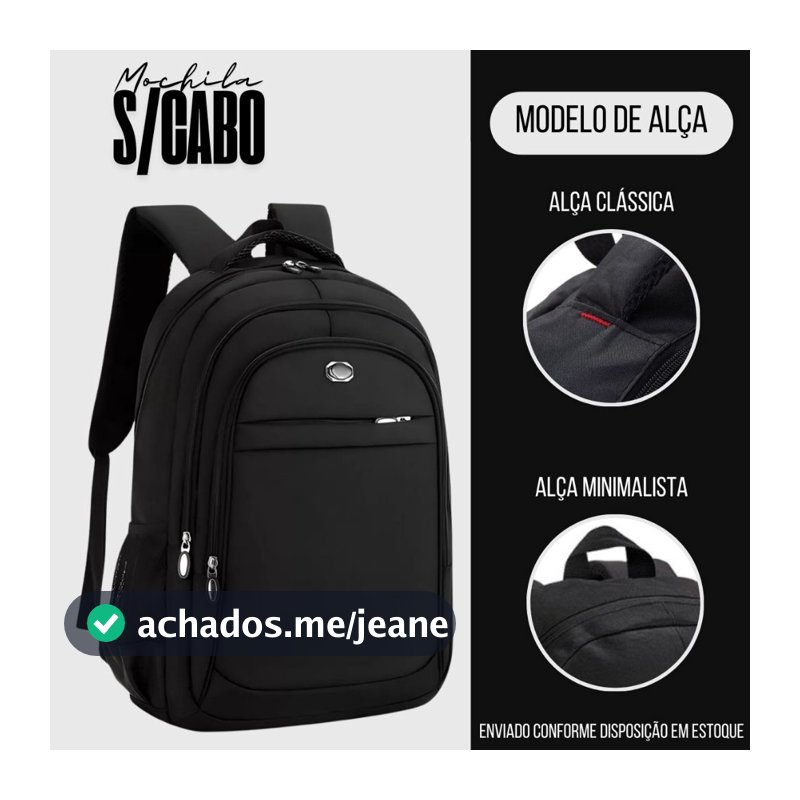 Mochilas Viagem Impermeável Reforçada Com Cabo