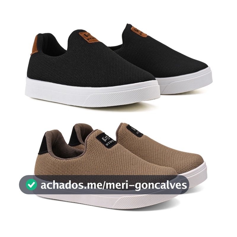 Kit Tênis Infantil de Menino Sem Cadarço Calce Fácil
