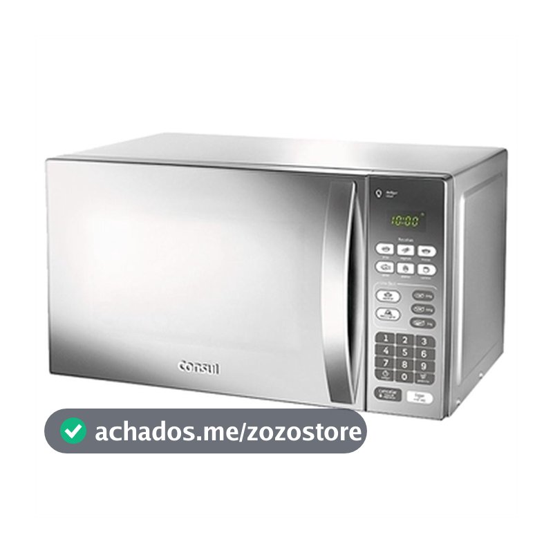 Micro-Ondas Consul 20 Litros CM020BF | Função Descongelar, Espelhado, Design Moderno, Cinza