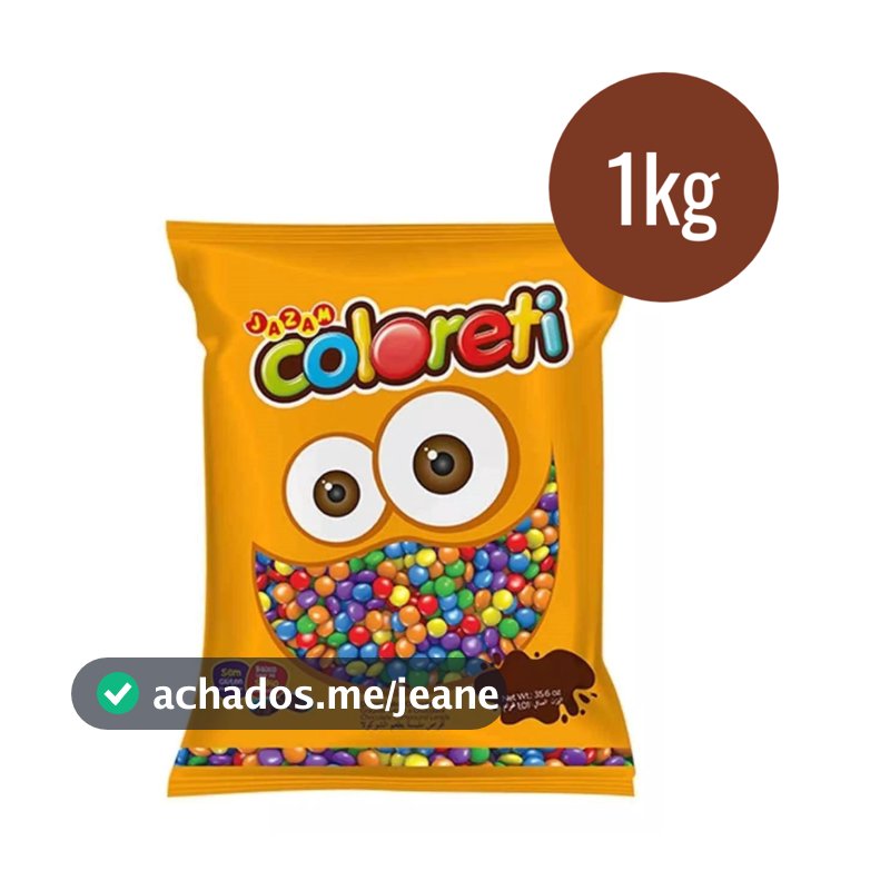 Confete de Chocolate Coloreti Sortido 1kg | Jazam Colorido e Crocante!