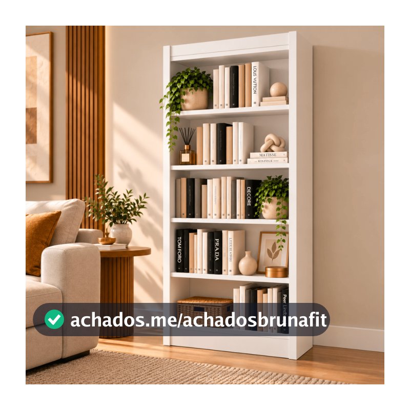 QUEIMA DE ESTOQUE Livreiro Organizador Multifuncional 4 Prateleiras Bipartido Fácil Montagem