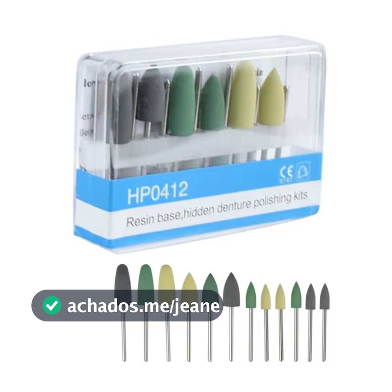 Kit 12 Polidores de Acrílico Odontológico