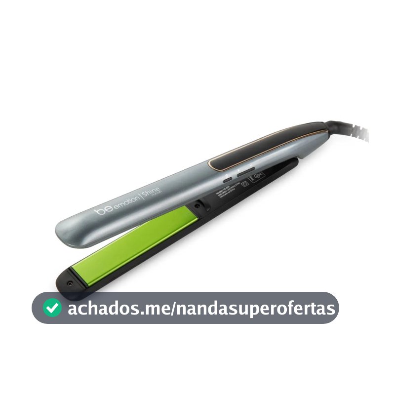 Prancha de Cabelo Shine Nutrah Be Emotion Polishop Bivolt