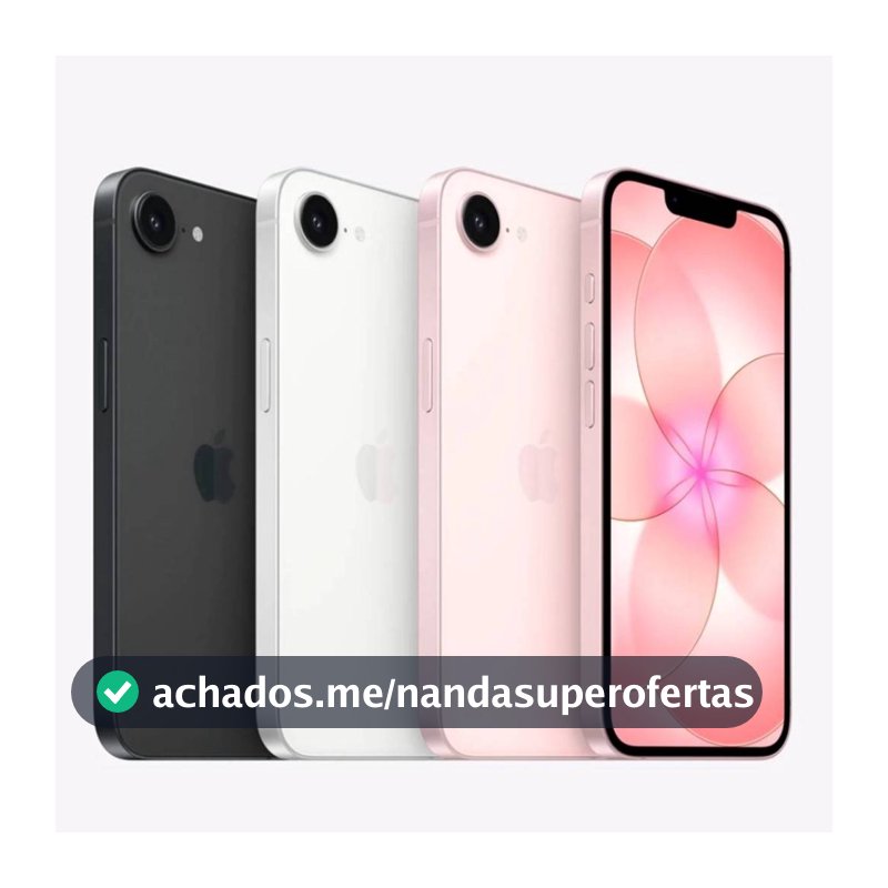 Celular Apple iPhone 17e 256GB 512GB eSim Tela 6,1" 48MP iOS 5G NFC Original Garantia Apple