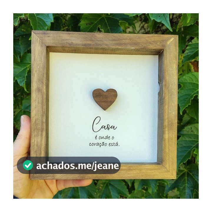 Quadro Decorativo com Moldura Rústica - FRASES MOTIVACIONAIS