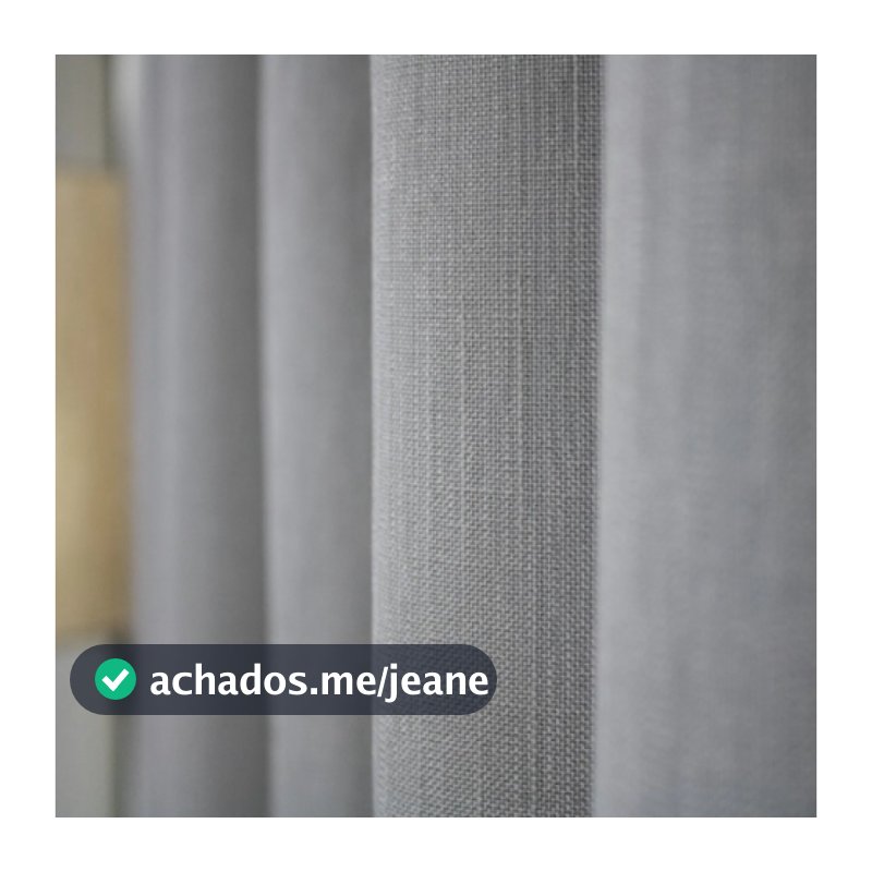 Cortina Gaze de Linho 7,00 m x 2,50 m Trilho Suiço Para Sala e Escritorio e Quarto ou Decoraçao