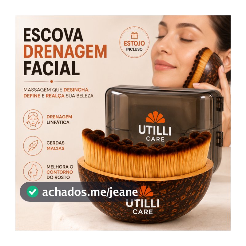 Escova De Massagem Facial De Drenagem Linfática de Rosto , Ferramenta Macia Para Contorno E Mandíbula