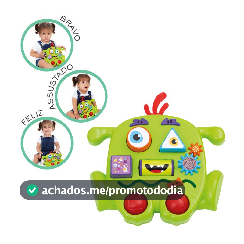 Brinquedo Educativo Interativo Infantil Humor Didático Baby Monster +12m