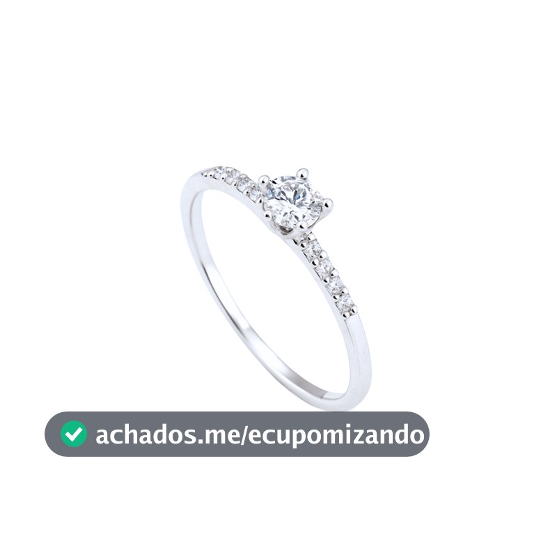 Anel Solitário Feminino Prata 925 Feminino Aliança Delicado