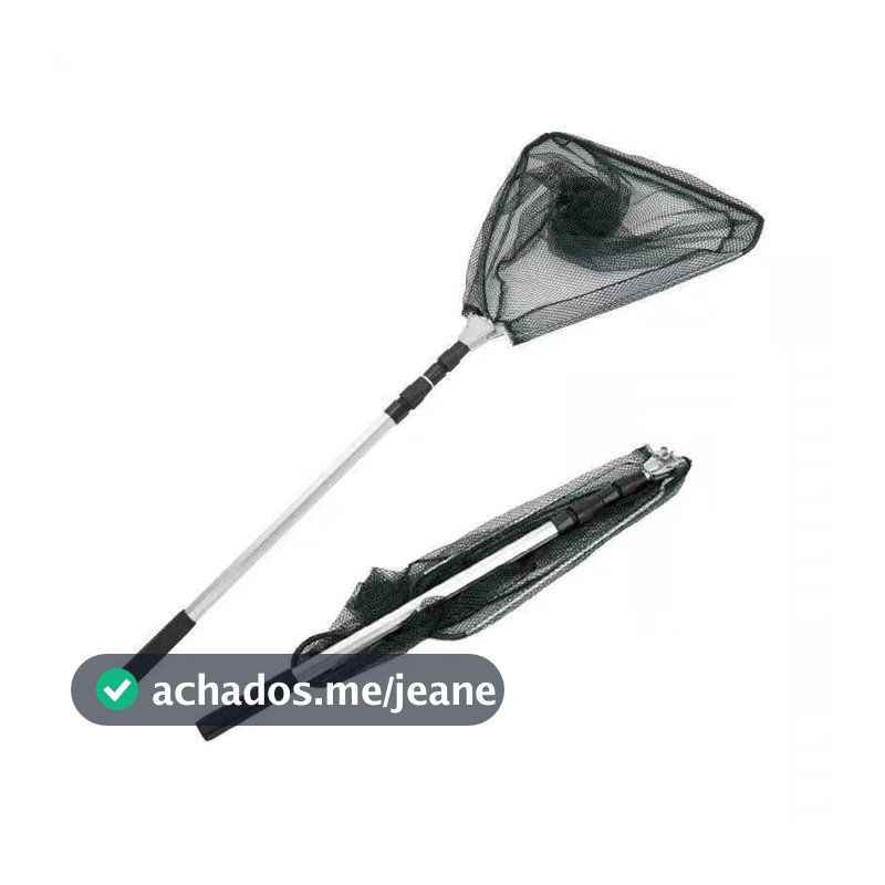 Passaguá Para Pesca Retrátil Dobrável Alumínio 1,75 Metros