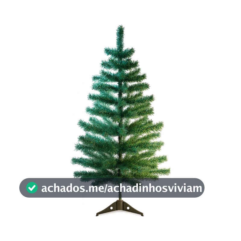 Arvore de Natal Ipanema Pequena Verde 90cm Com 85 Galhos Apoio Nos Pés Cromus