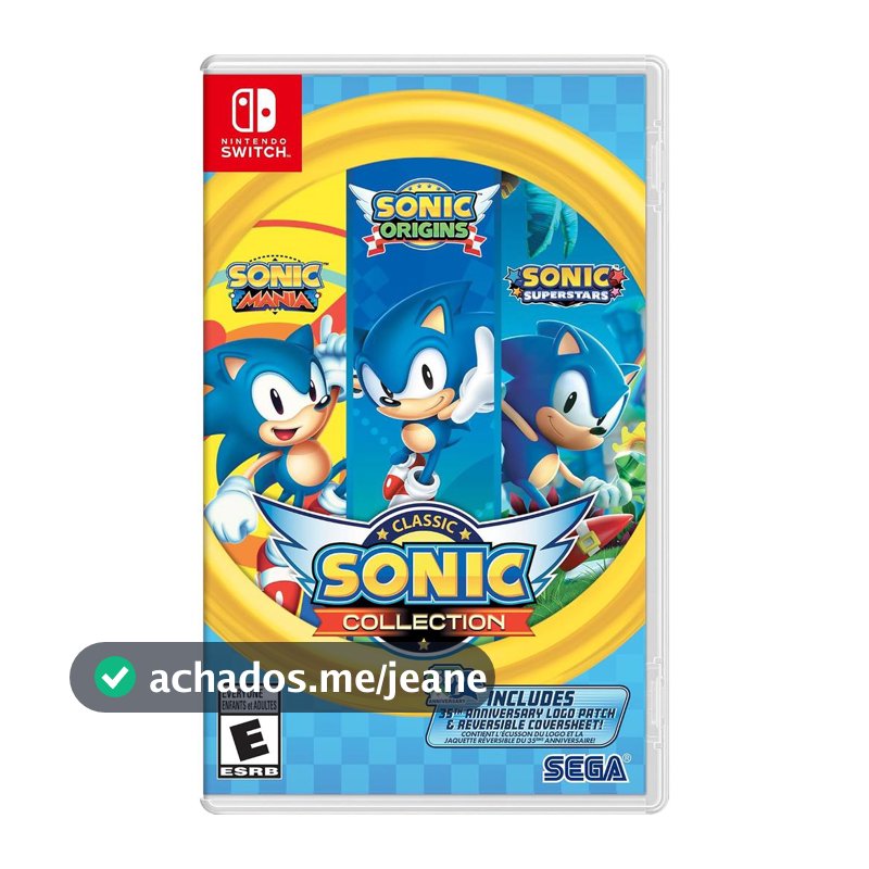 Classic Sonic Collection Switch Midia Fisica