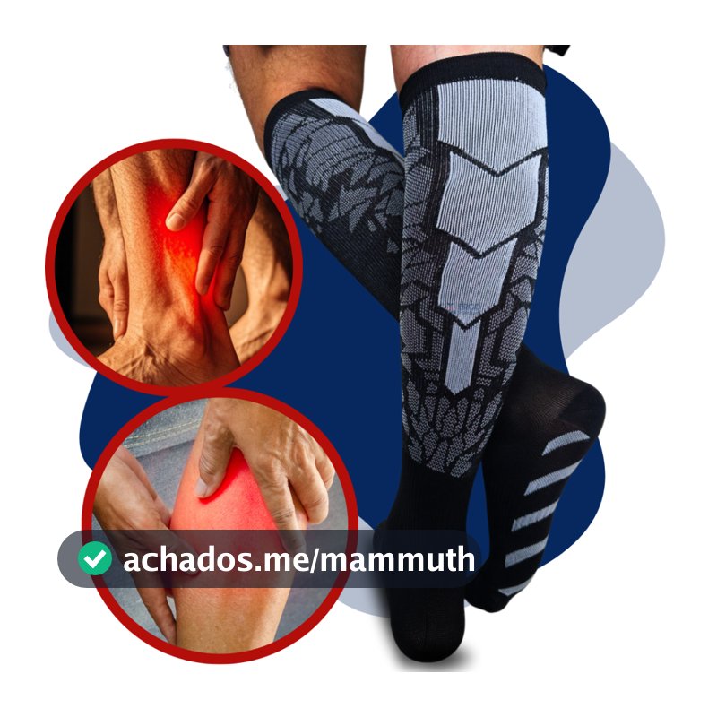 Meia Ortopédica Para Treino Esporte Musculação Anti Dor Nos Pés Pernas Tornozelo - Ergo Premium