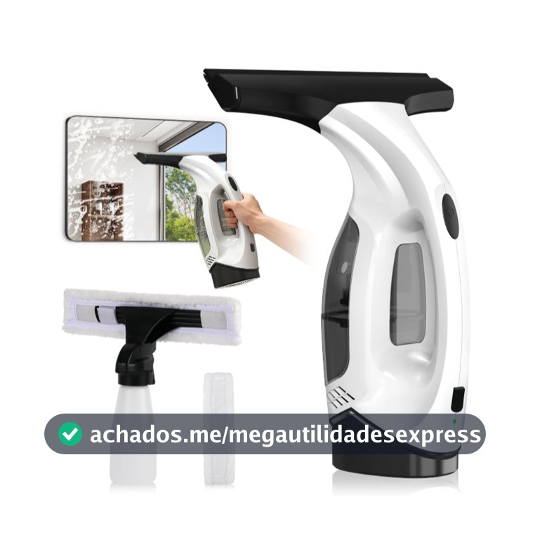 Limpador De Vidro Elétrico , Purificador De Janela Portátil Recarregável E Altamente Eficiente