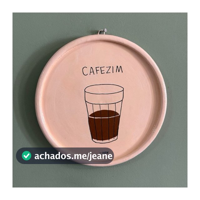 Prato decorativos de argila para parede - Cafezim